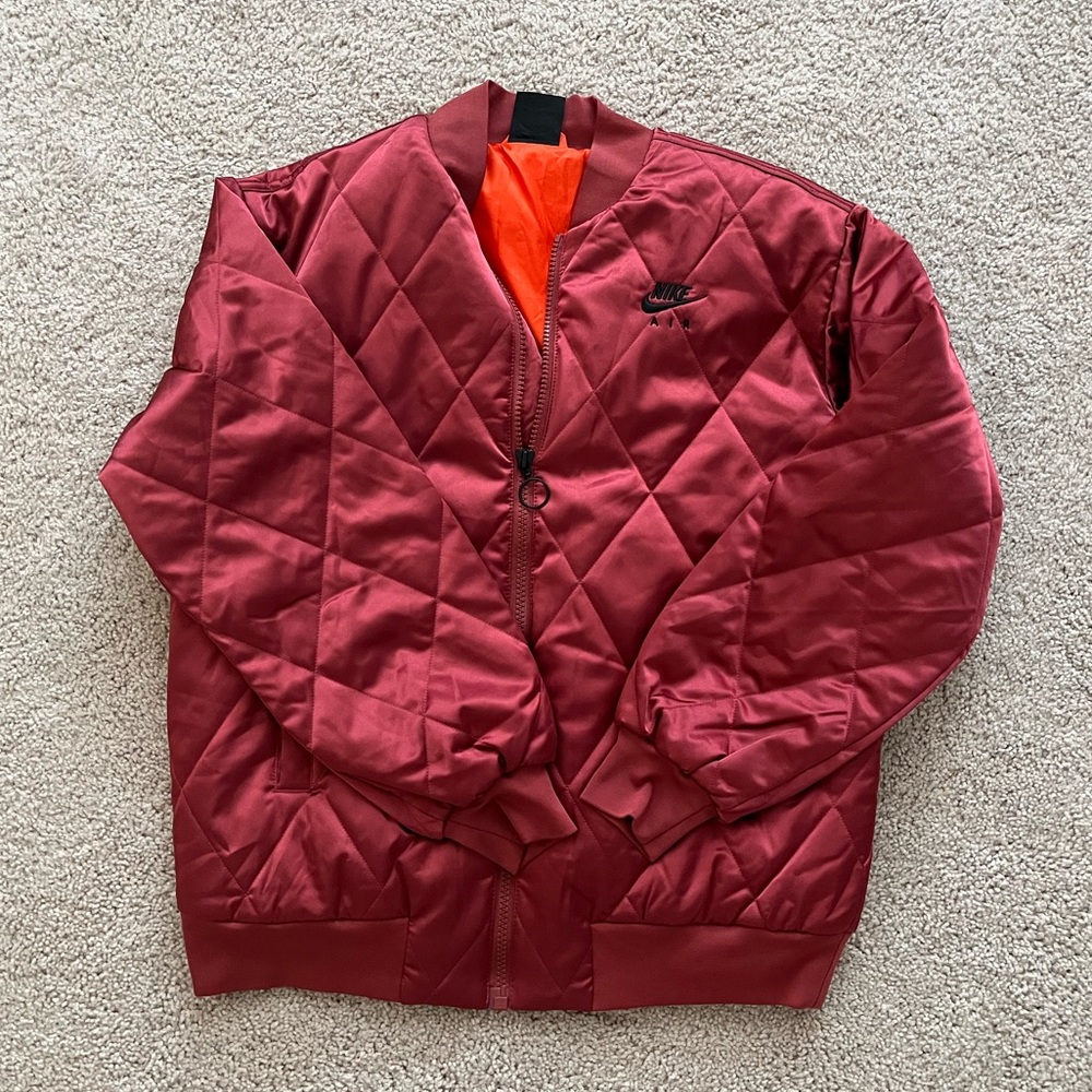 Nike Air Satin Quilted Bomber Jacket